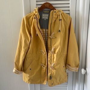 Fat face rain jacket. Yellow